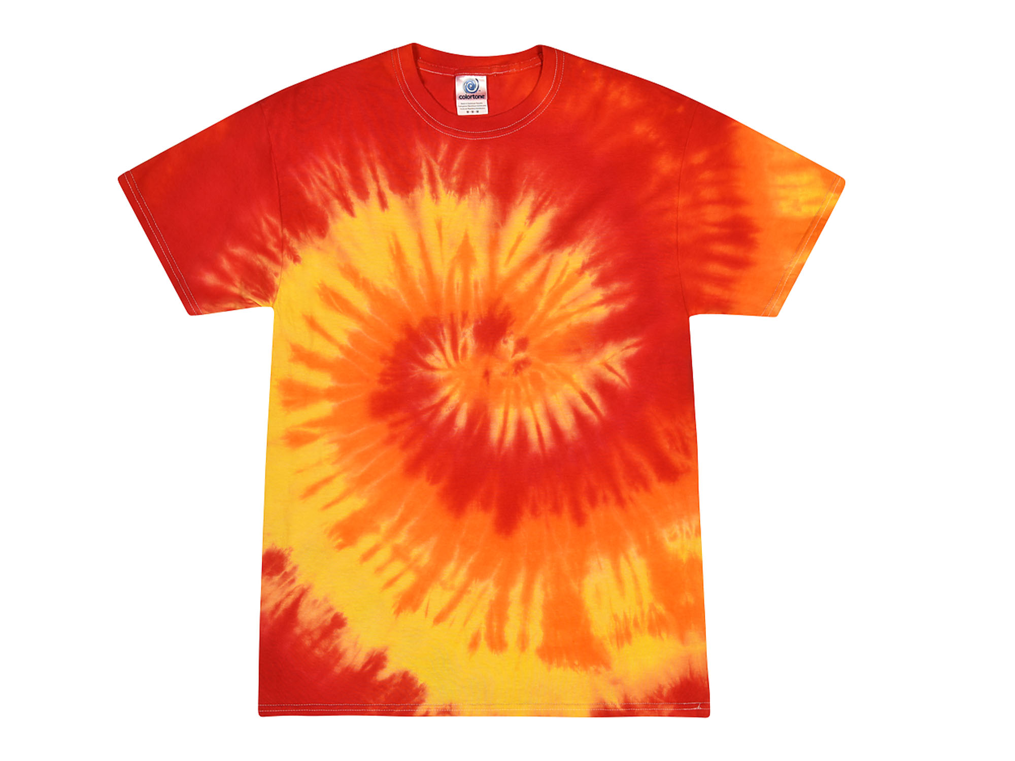 Skygge ly kuvert Blaze Yellow Orange Red Tie Dye T-Shirt - Tie Dye Space