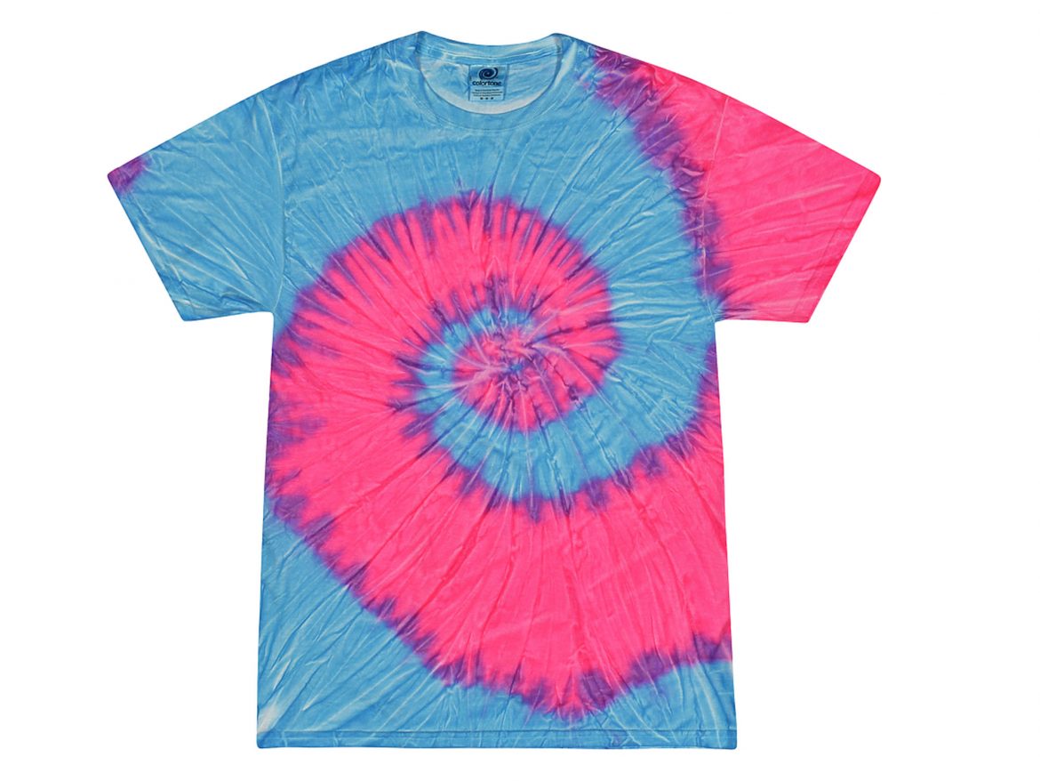Flo Blue and Pink Tie Dye T-Shirt - Tie Dye Space