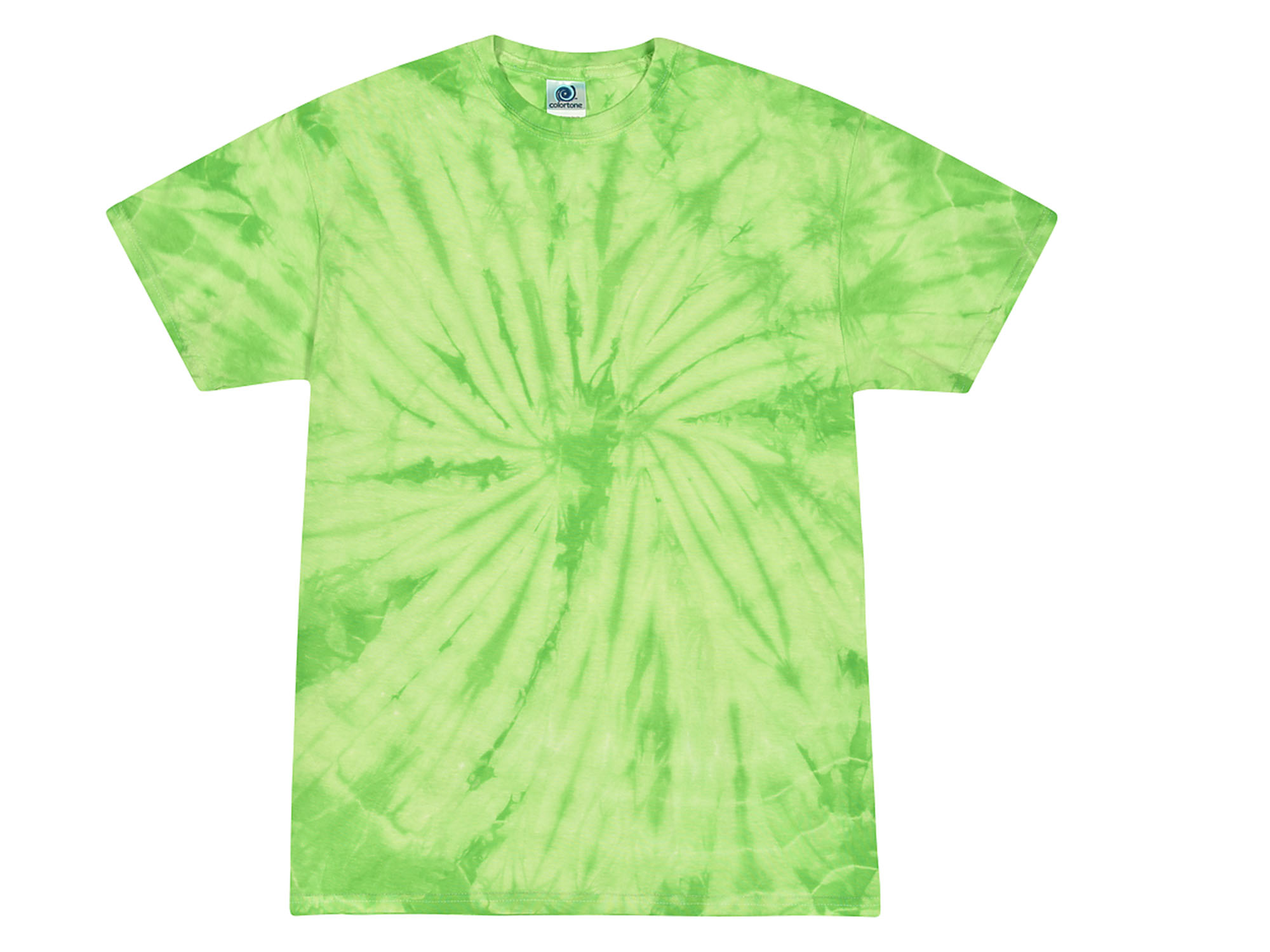 Green Lime Spider Tie Dye T-Shirt - Tie Dye Space