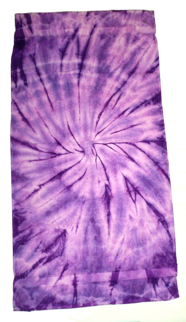 Lavender Tie Dye Beach Towel 4′ 10″ x 2′ 6″ – Tie Dye Space