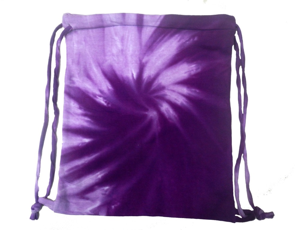 Spiral Purple Tie Dye Sport Bag Tie Dye Space