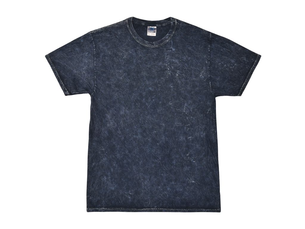 Navy Vintage Mineral Wash TShirt Tie Dye Space