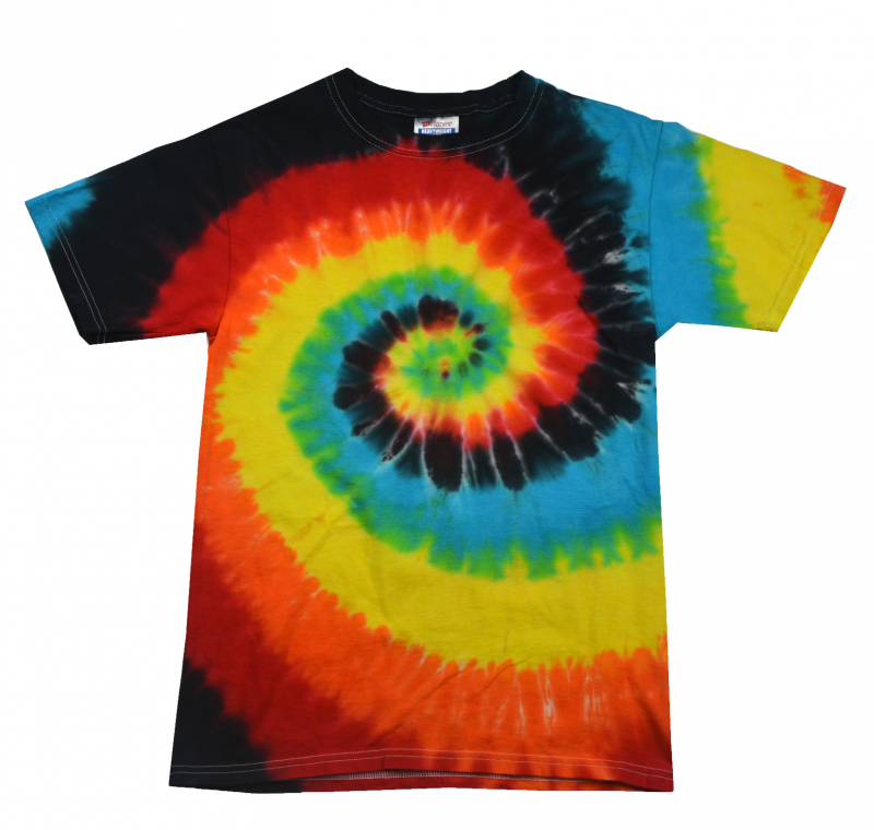 These aren’t half the quality of the other ones. red blue yellow tie dye sh...