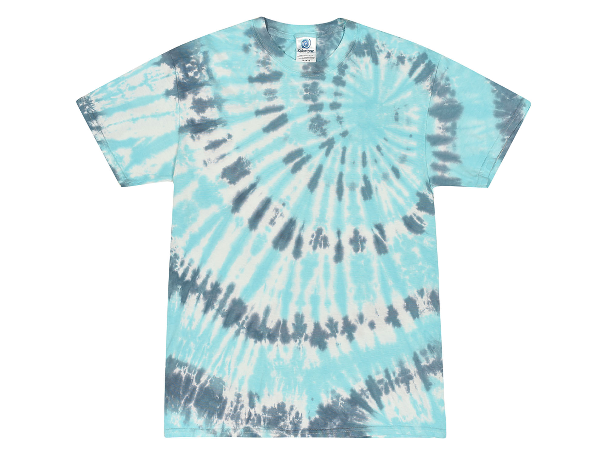 Coral Reef Tie Dye T-Shirt | Blue | Colortone T-Shirts | Tiedyespace.com