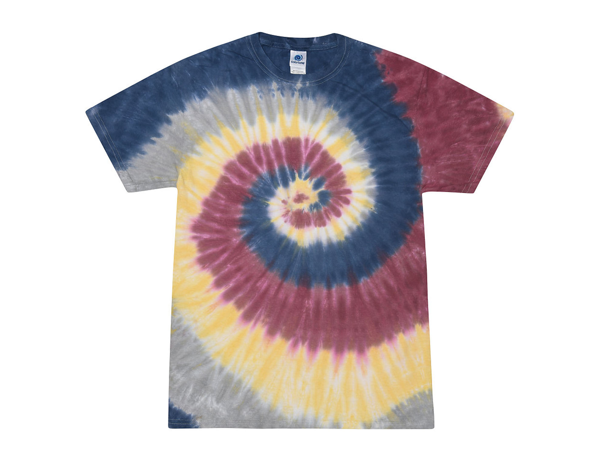 Lotus Tie Dye T-Shirt | Multicolor | Colortone T-Shirts | Tiedyespace.com